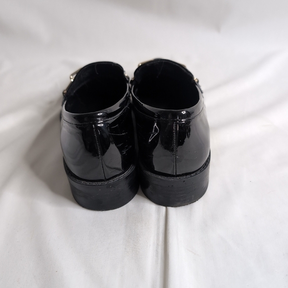ZARA Black Loafers with Chain, Size 37/ US 7 - Picture 4 of 6